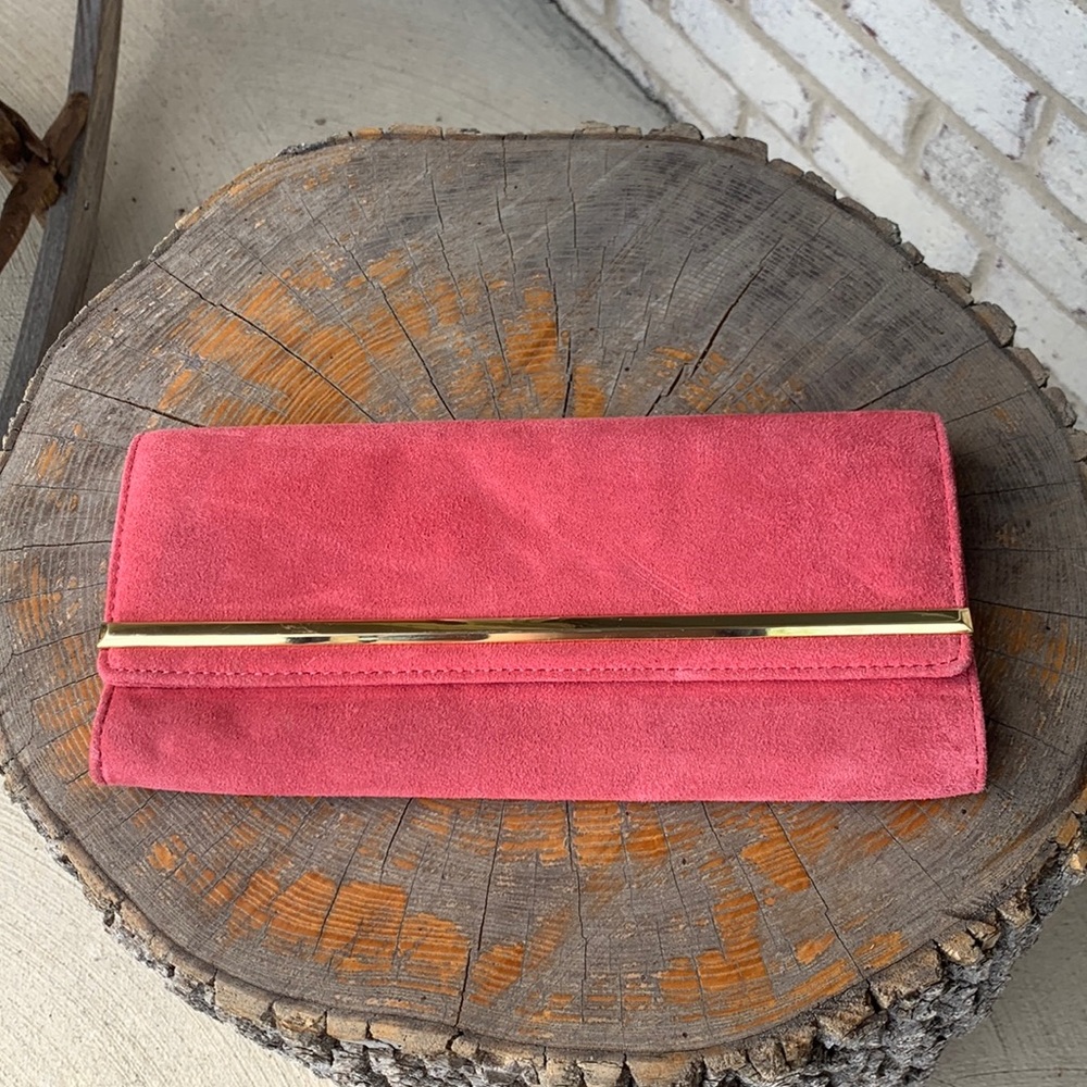 Gorgeous Talbots pink and gold clutch.